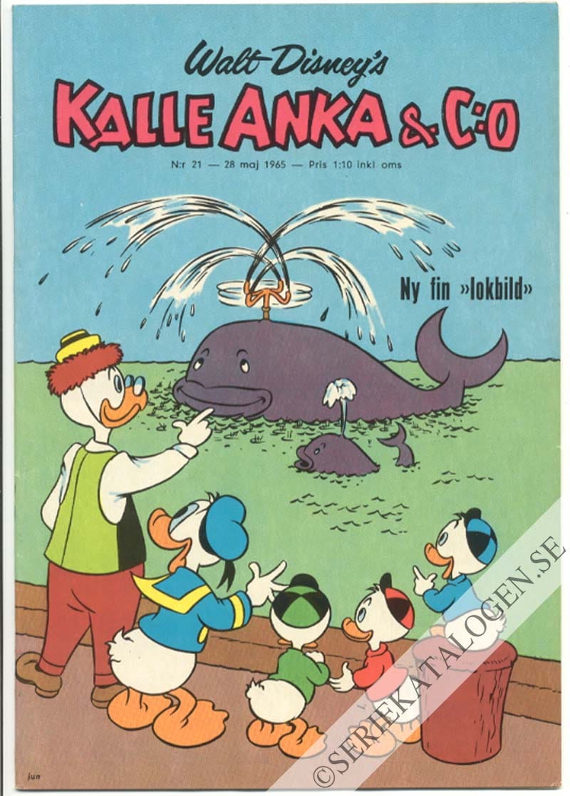 Framsida på Kalle Anka & C:o #21 (1965)