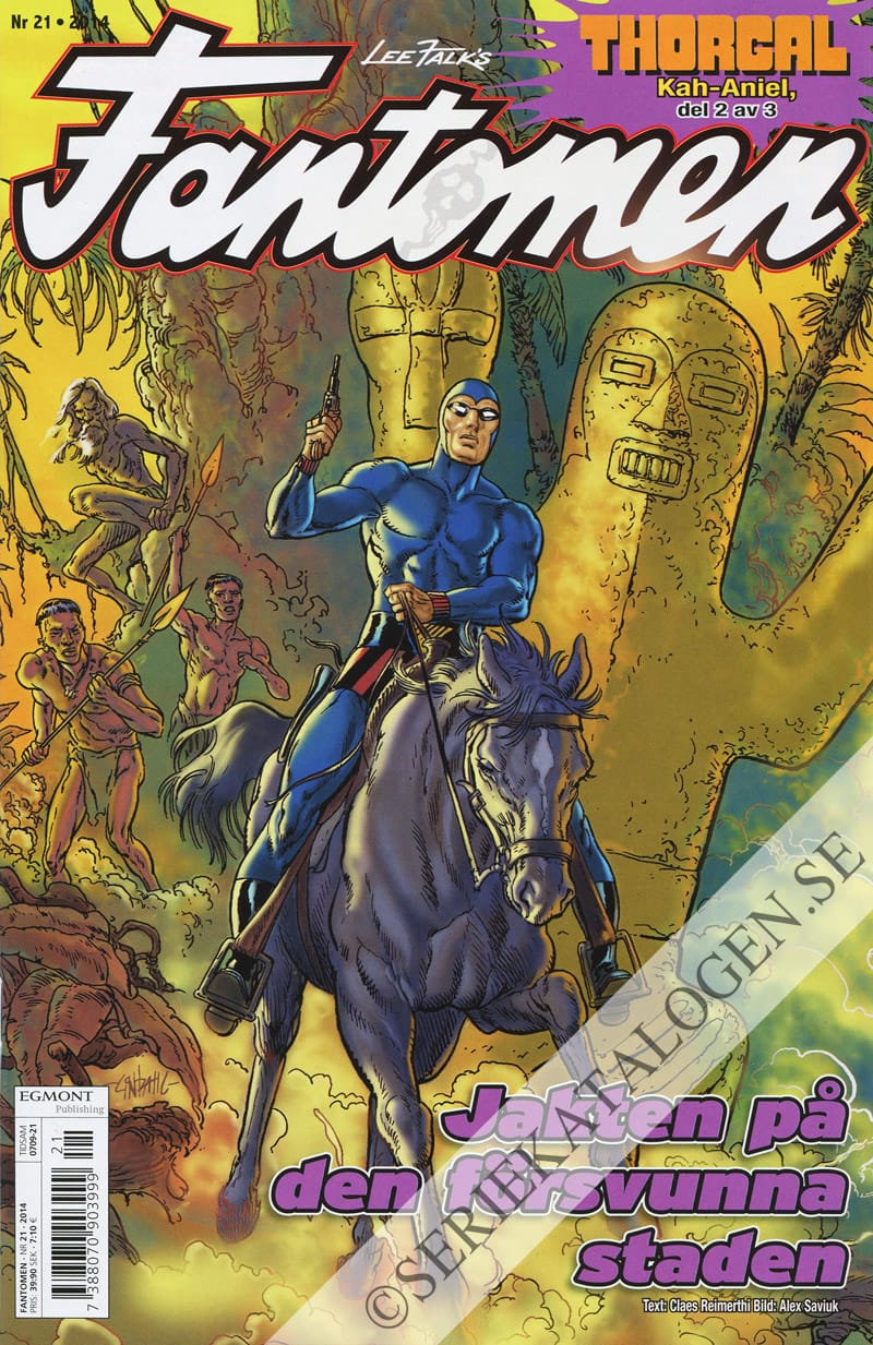 Framsida på Fantomen #21 (2014)