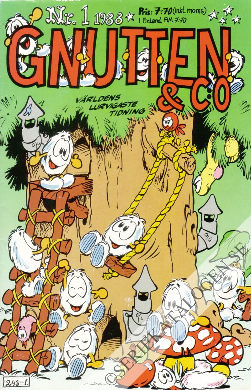 Framsida på Gnutten & C:o #1 (1988)