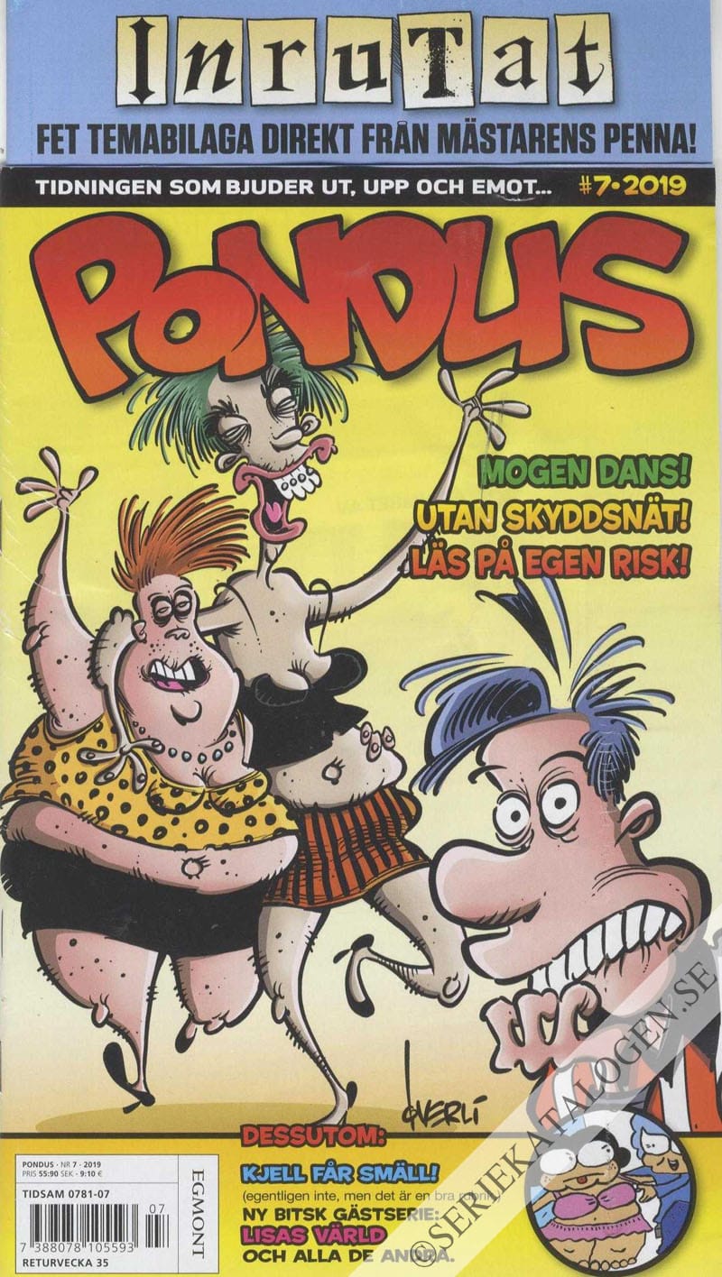 Framsida på Pondus #7 (2019)