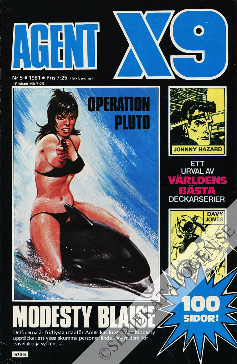 Framsida på Agent X9 #5 (1981)