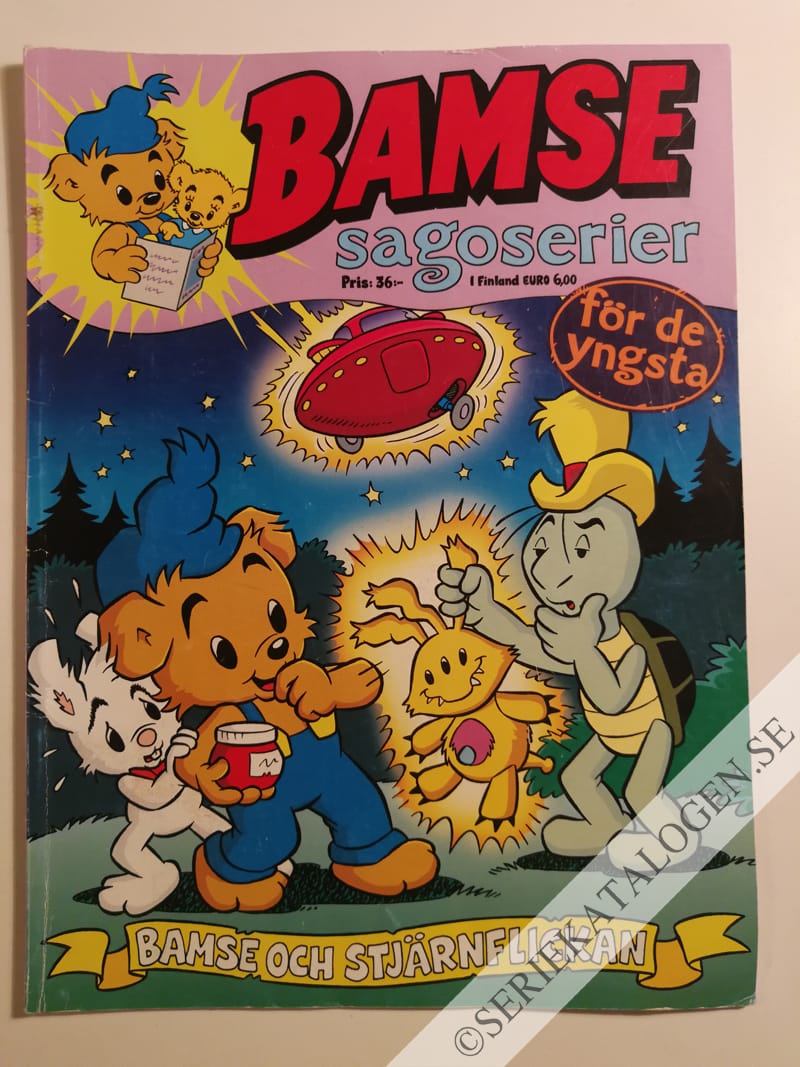 Framsida på Bamse sagoserier Bamse och stjärnflickan (2017)
