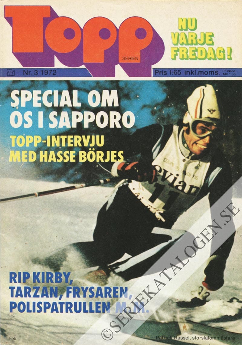 Framsida på Toppserien #3 (1972)