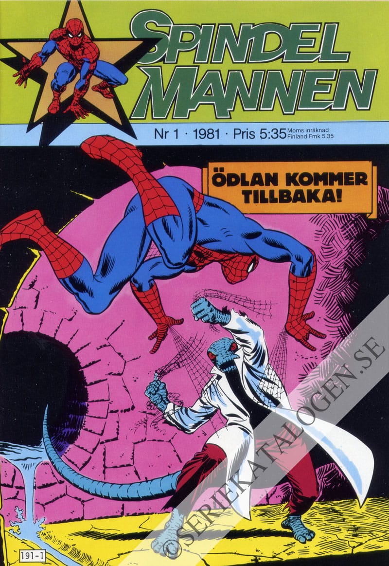 Framsida på Spindelmannen #1 (1981)