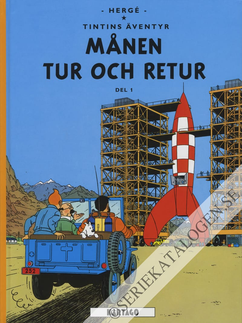 Framsida på Tintins äventyr Månen tur och retur, del 2 (2018)