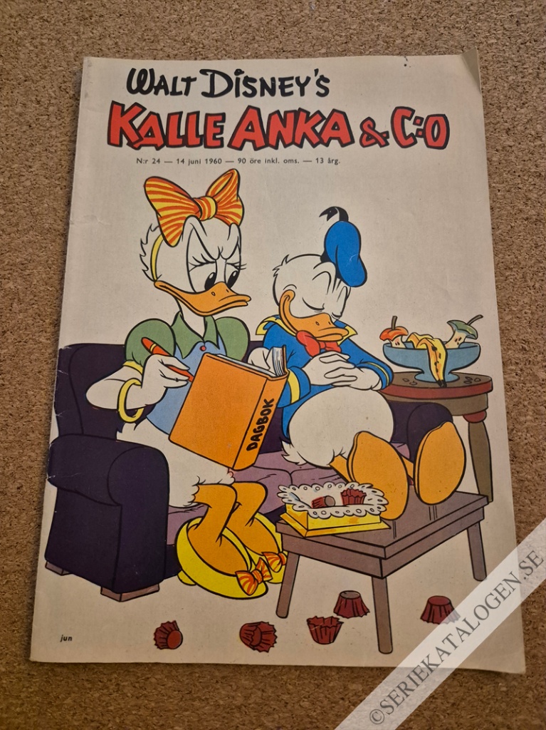 Framsida på Kalle Anka & C:o #24 (1960)