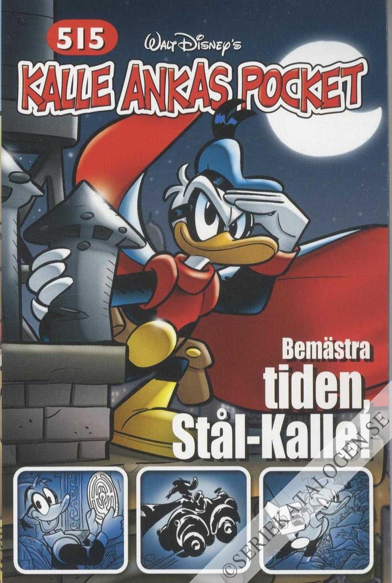 Framsida på Kalle Ankas pocket #515 - Bemästra tiden, Stål-Kalle! (2021)