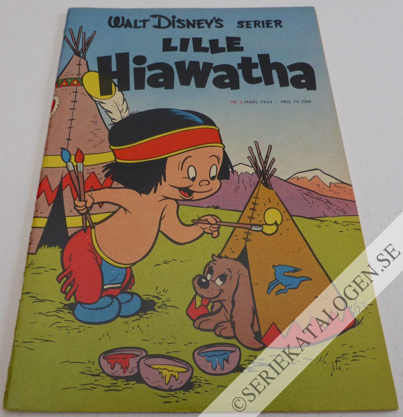 Framsida på Walt Disney's serier Lille Hiawatha (1954)