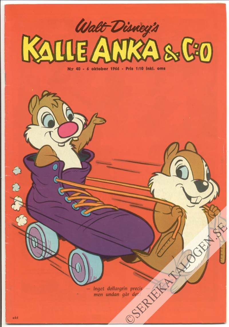 Framsida på Kalle Anka & C:o #40 (1966)