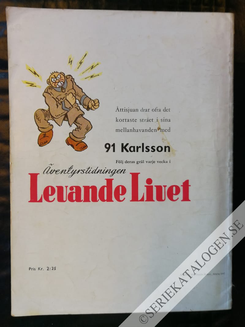 Baksida på 91 Karlsson julen 1947 (1947)