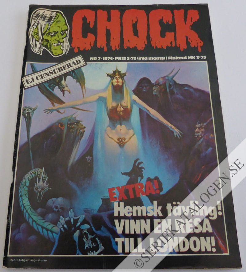 Framsida på Chock #7 (1974)