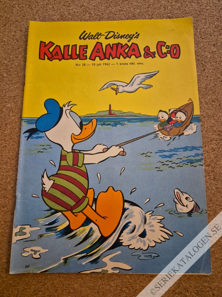 Framsida på Kalle Anka & C:o #28 (1962)