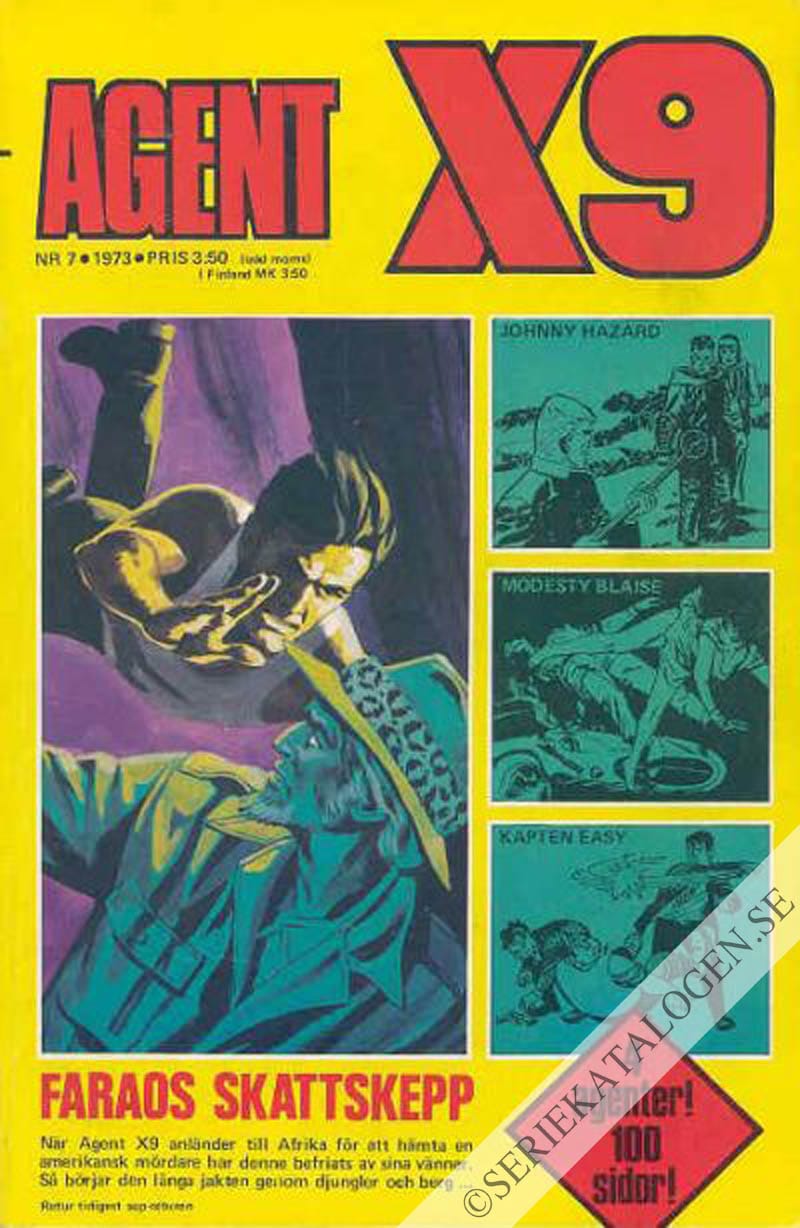 Framsida på Agent X9 #7 (1973)