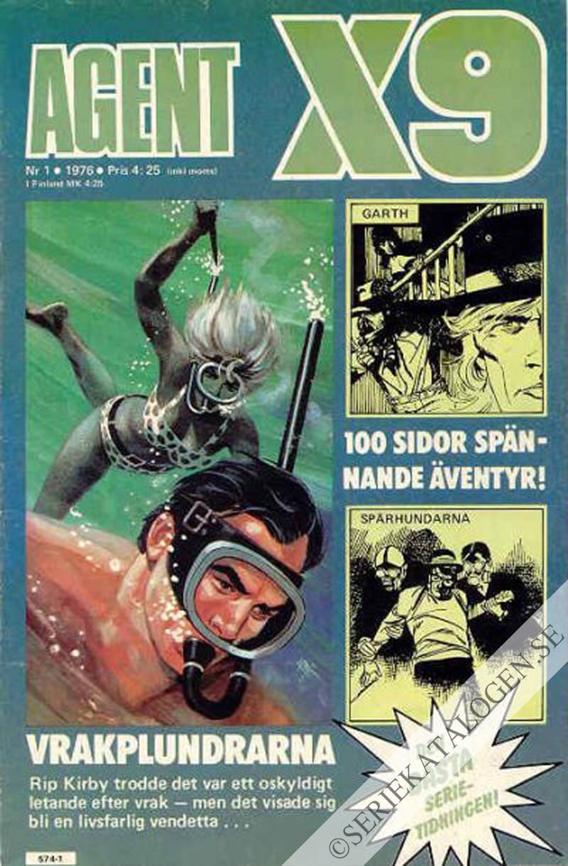 Framsida på Agent X9 #1 (1976)