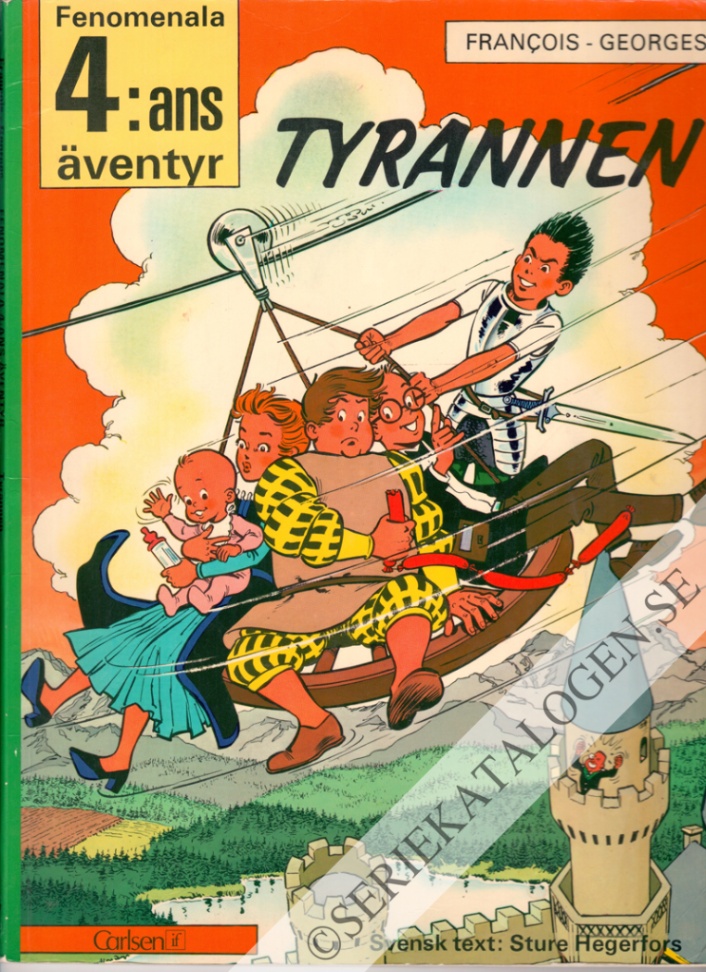 Framsida på Fenomenala 4:ans äventyr Tyrannen (1976)
