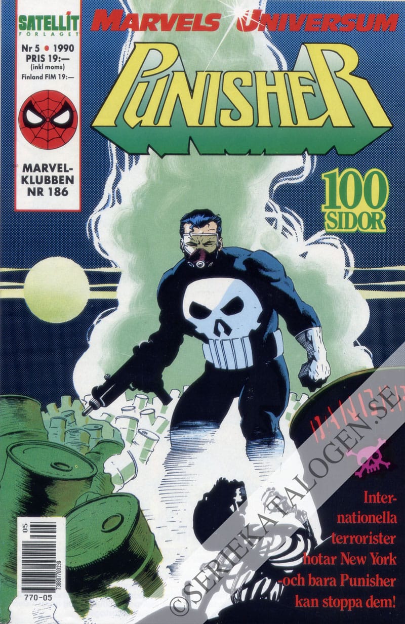 Framsida på Marvels universum Punisher (1990)