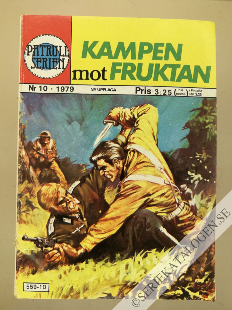 Framsida på Patrullserien Kampen mot fruktan (1979)