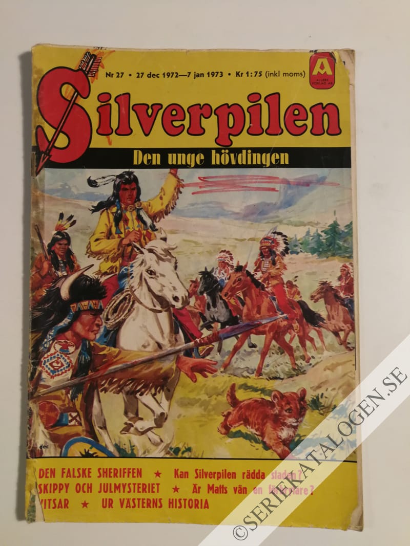 Framsida på Silverpilen #27 (1972)