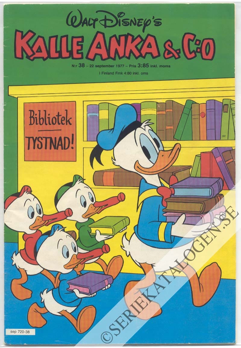 Framsida på Kalle Anka & C:o #38 (1977)