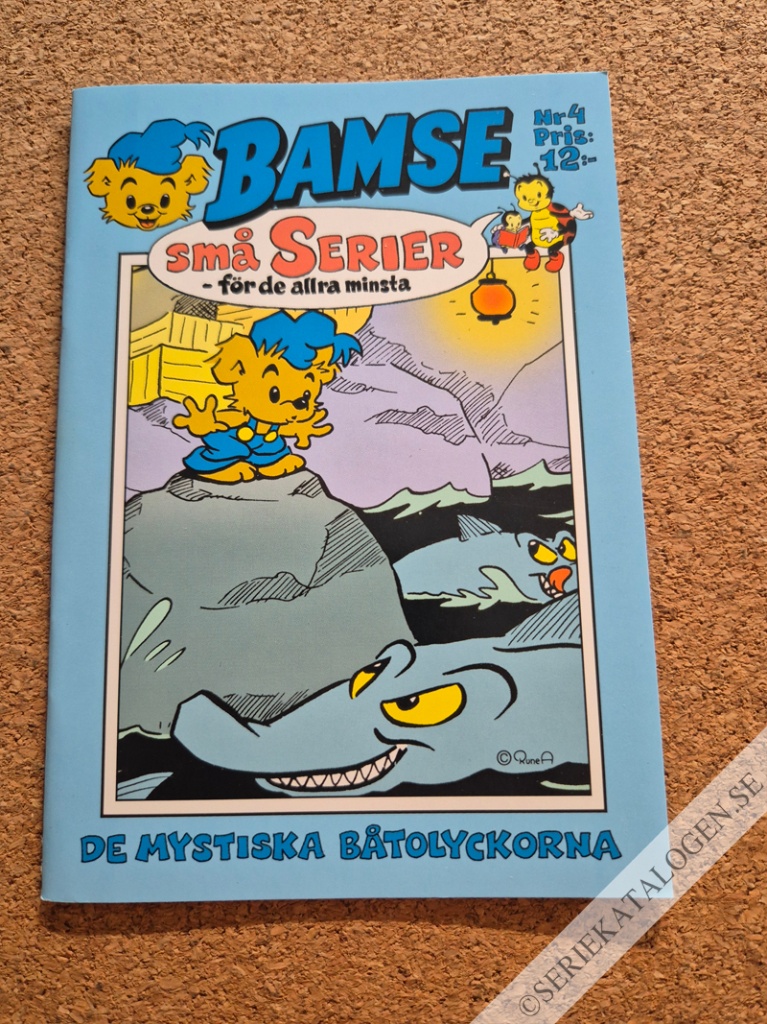 Framsida på Bamse små serier #4 - De mystiska båtolyckorna (2004)