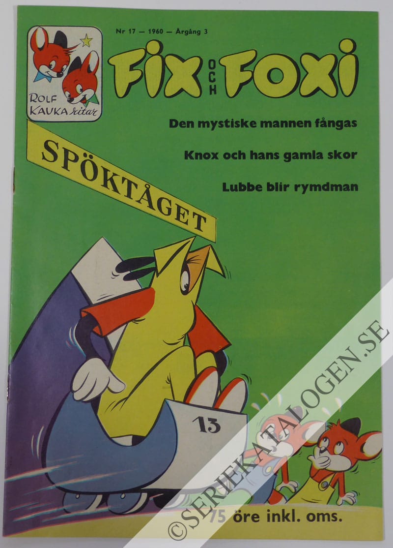 Framsida på Fix och Foxi #17 (1960)