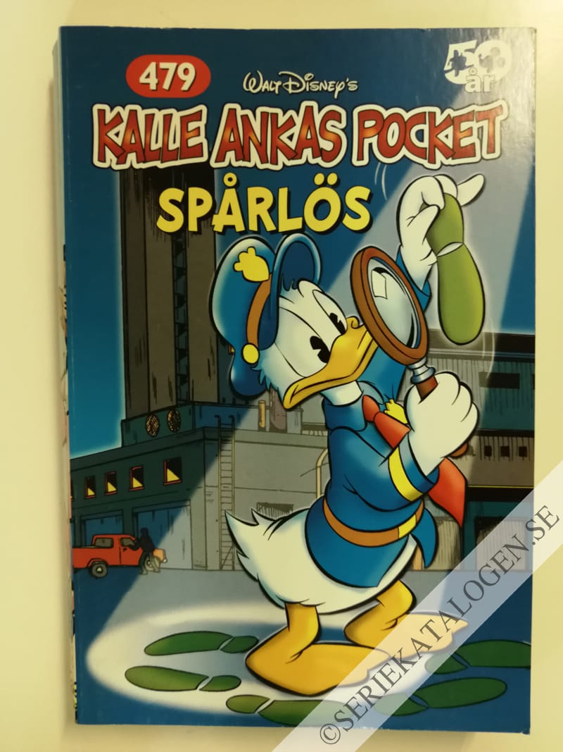 Framsida på Kalle Ankas pocket #479 - Spårlös (2018)