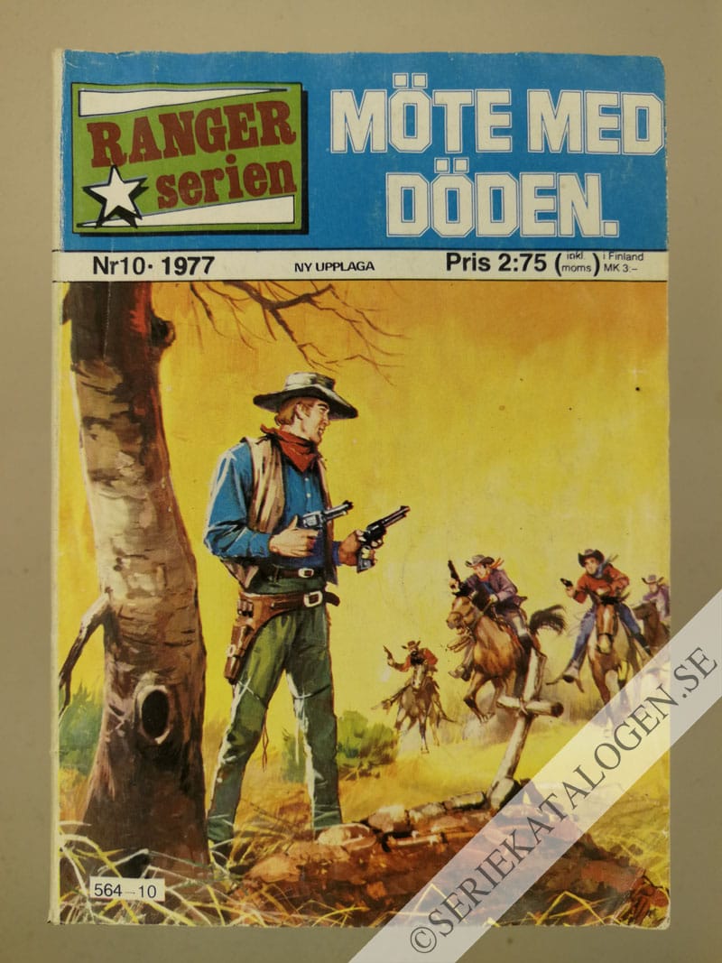 Framsida på Rangerserien Möte med döden. (1977)
