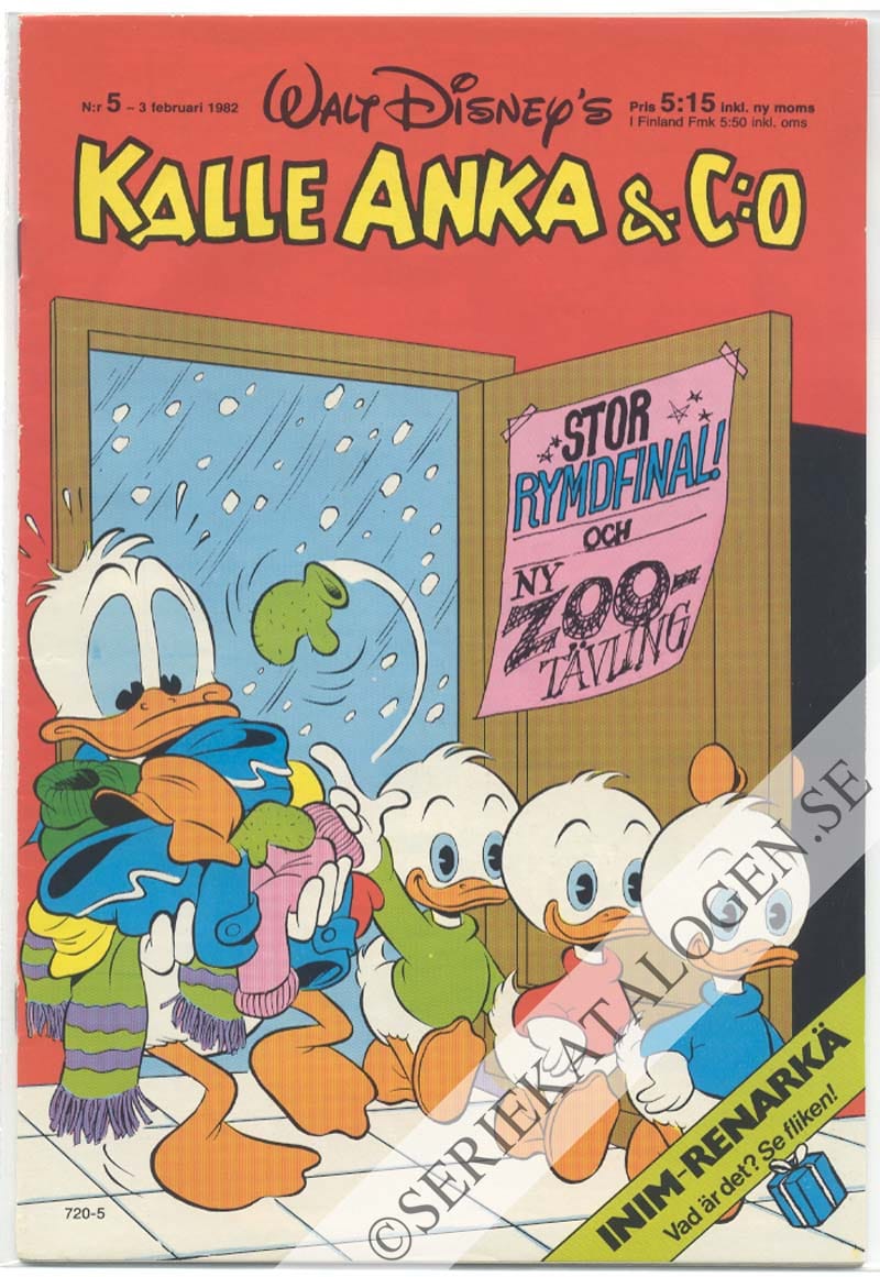 Framsida på Kalle Anka & C:o #5 (1982)