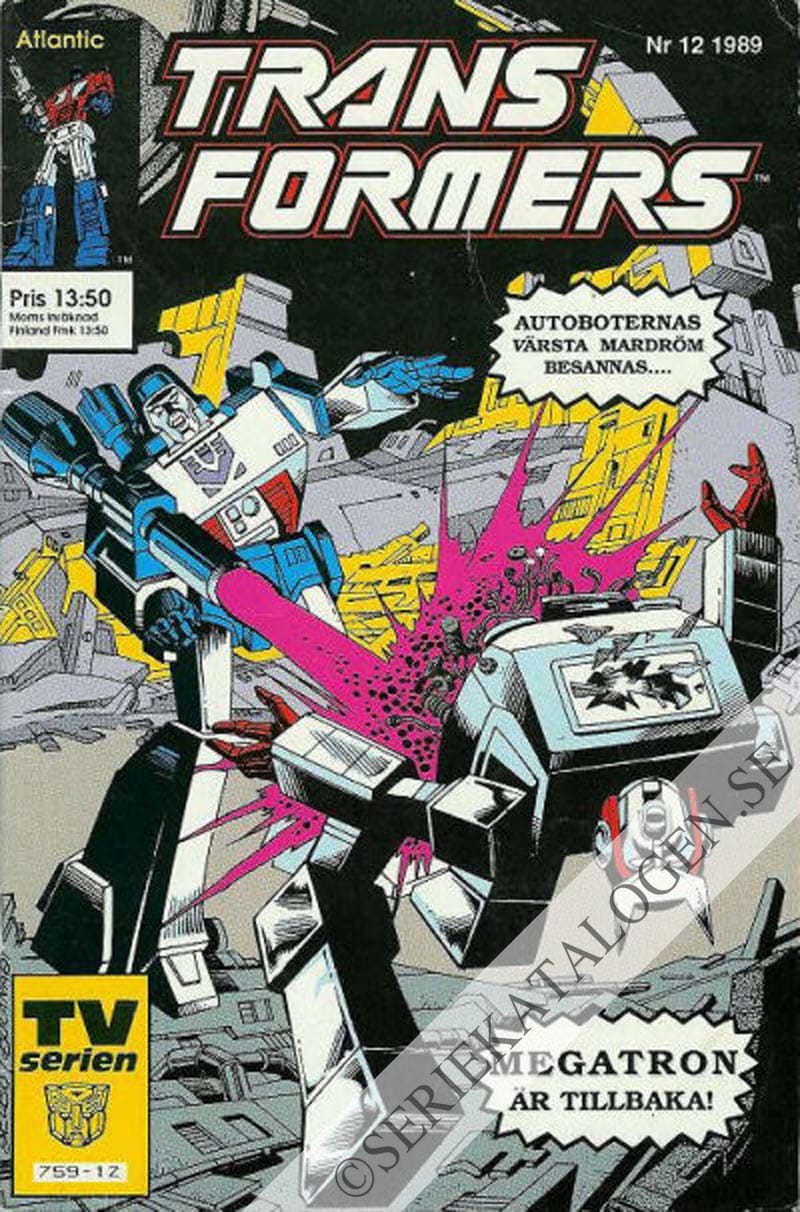 Framsida på Transformers #12 (1989)