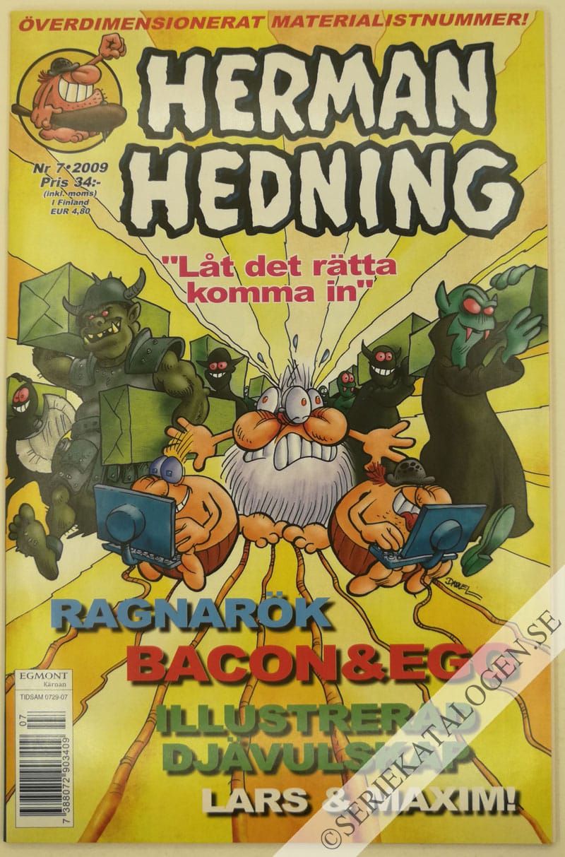 Framsida på Herman Hedning #7 (2009)