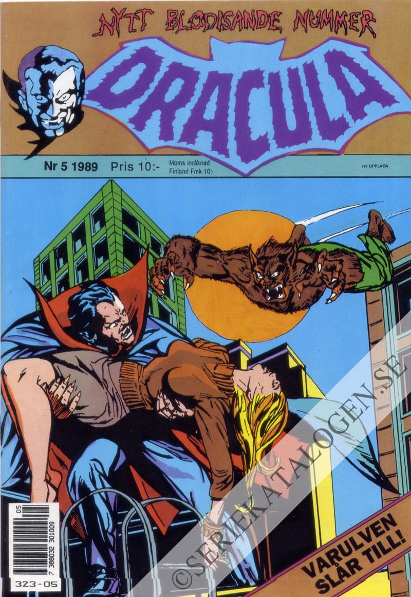 Framsida på Dracula #5 (1989)