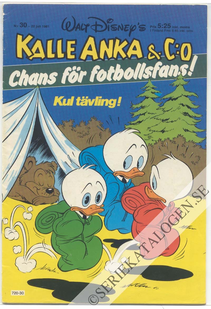 Framsida på Kalle Anka & C:o #30 (1981)