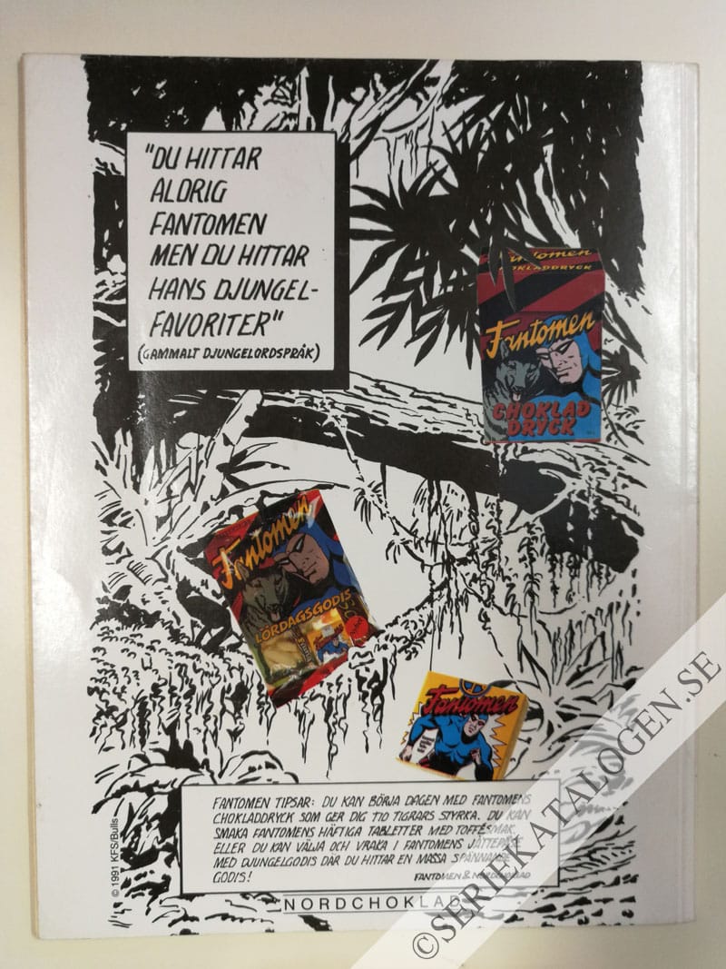 Baksida på Farlig semester - Janorras gudar (1991)