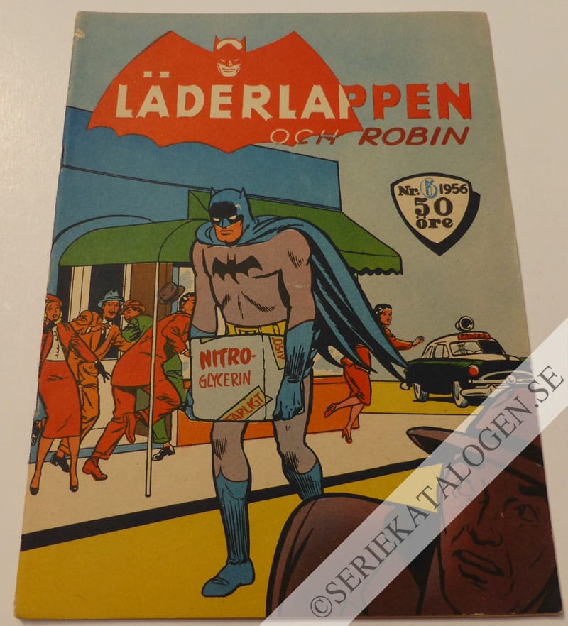 Framsida på Läderlappen och Robin #6 (1956)