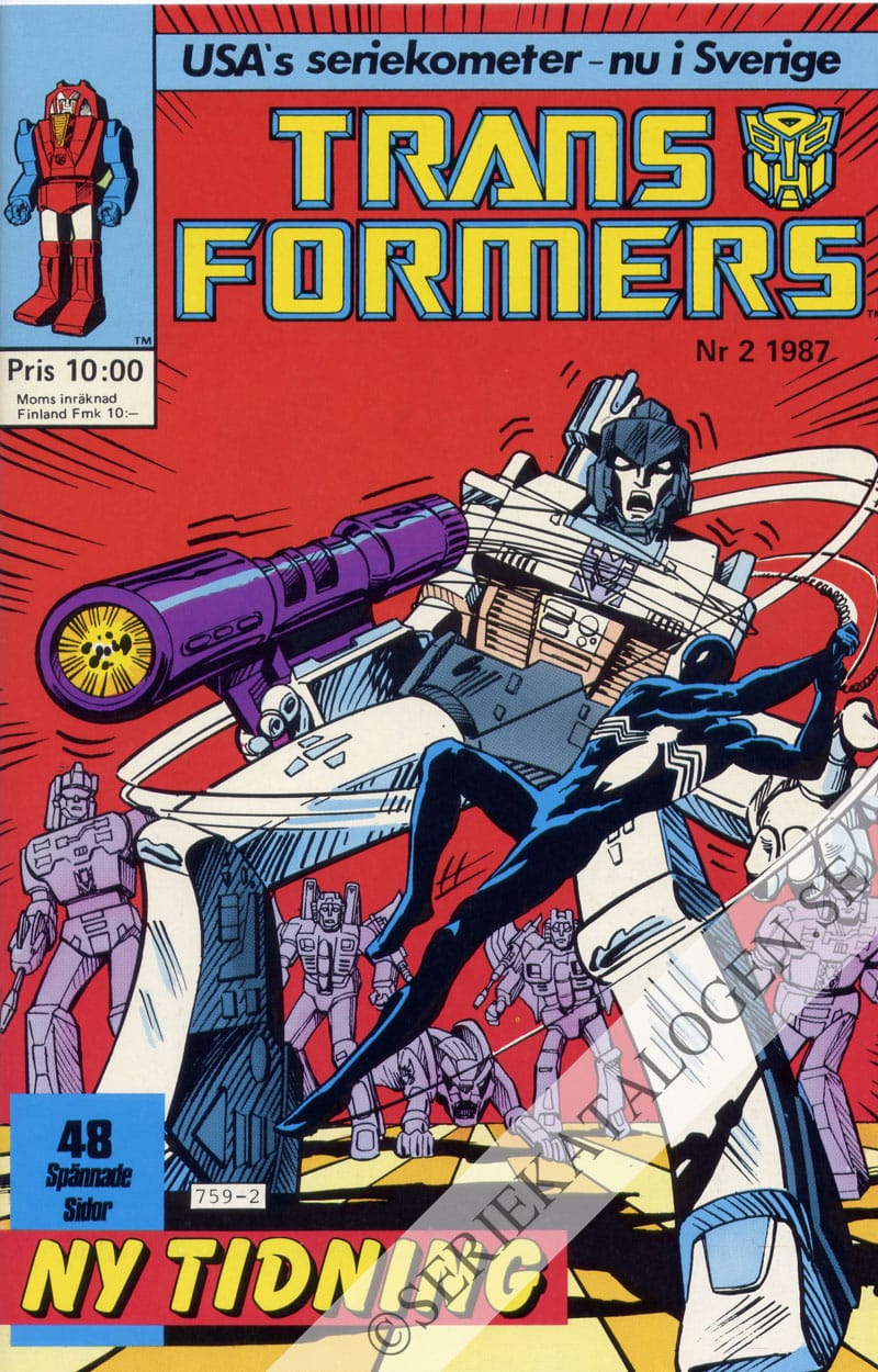 Framsida på Transformers #2 (1987)