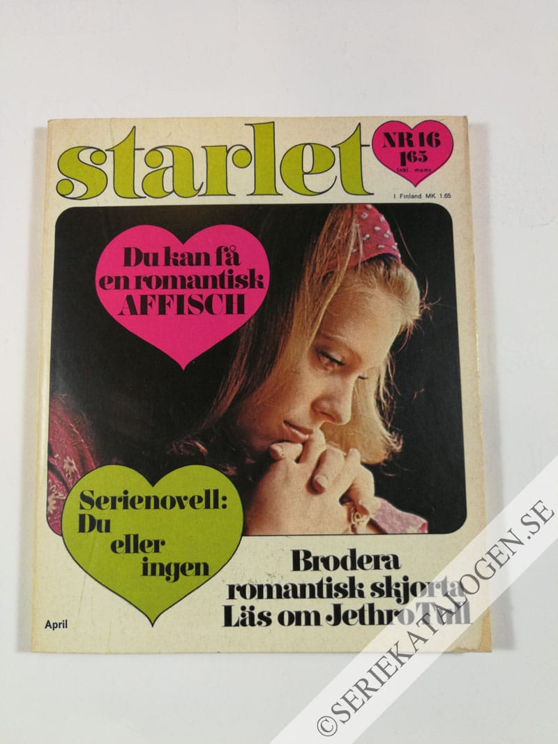 Framsida på Starlet #16 (1971)