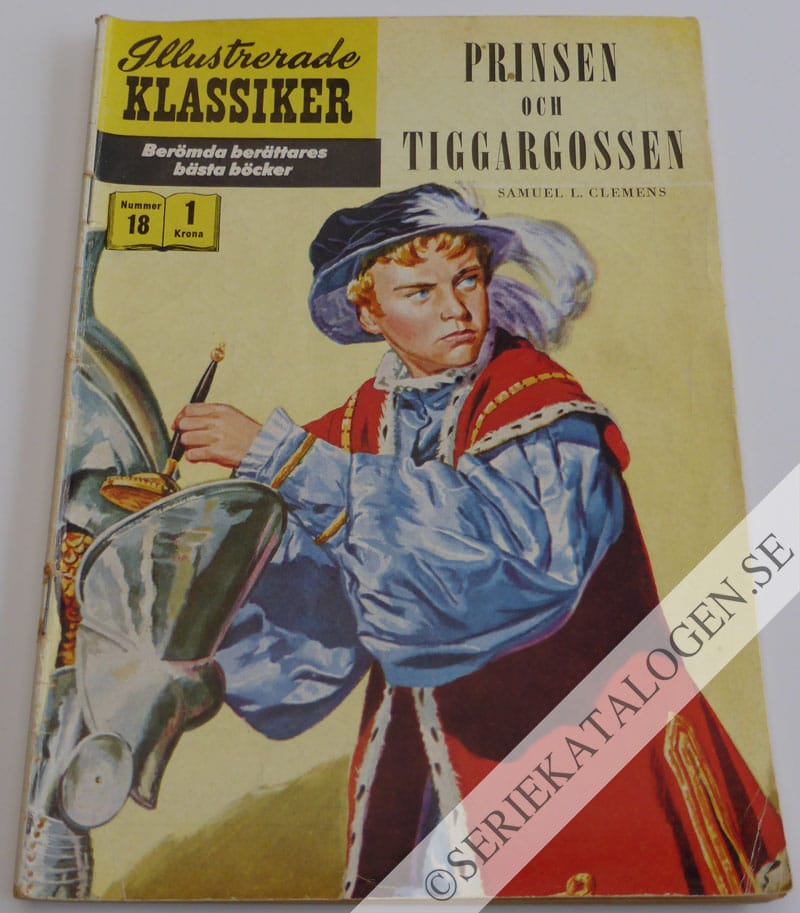 Framsida på Illustrerade Klassiker Prinsen och tiggargossen (1957)