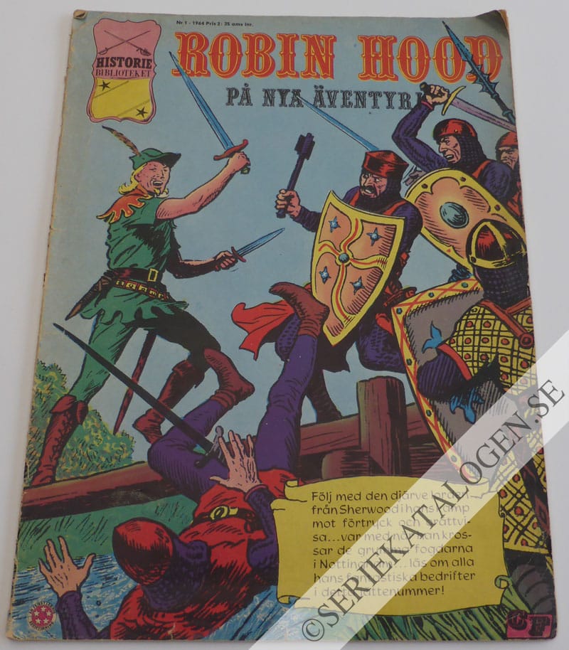 Framsida på Historiebiblioteket Robin Hood (1964)