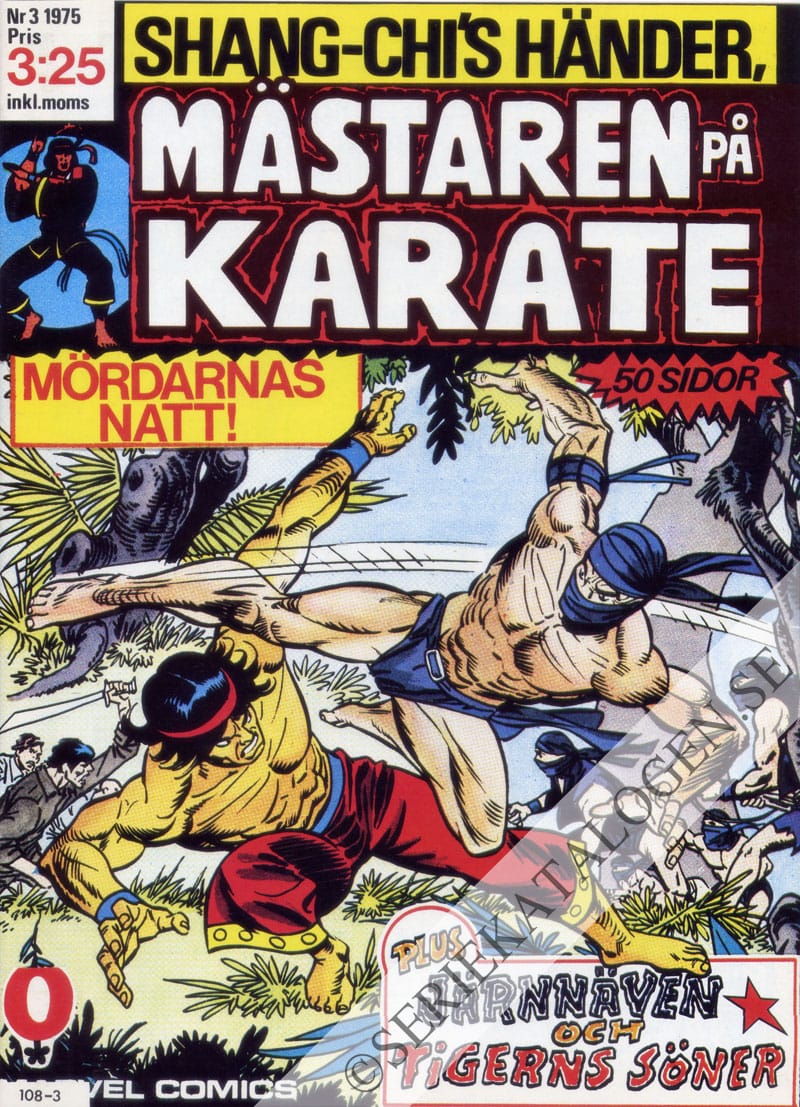 Framsida på Shang-Chi's händer, Mästaren på karate #3 (1975)