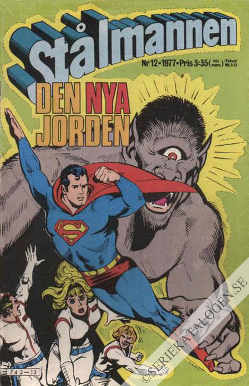 Framsida på Stålmannen #12 (1977)