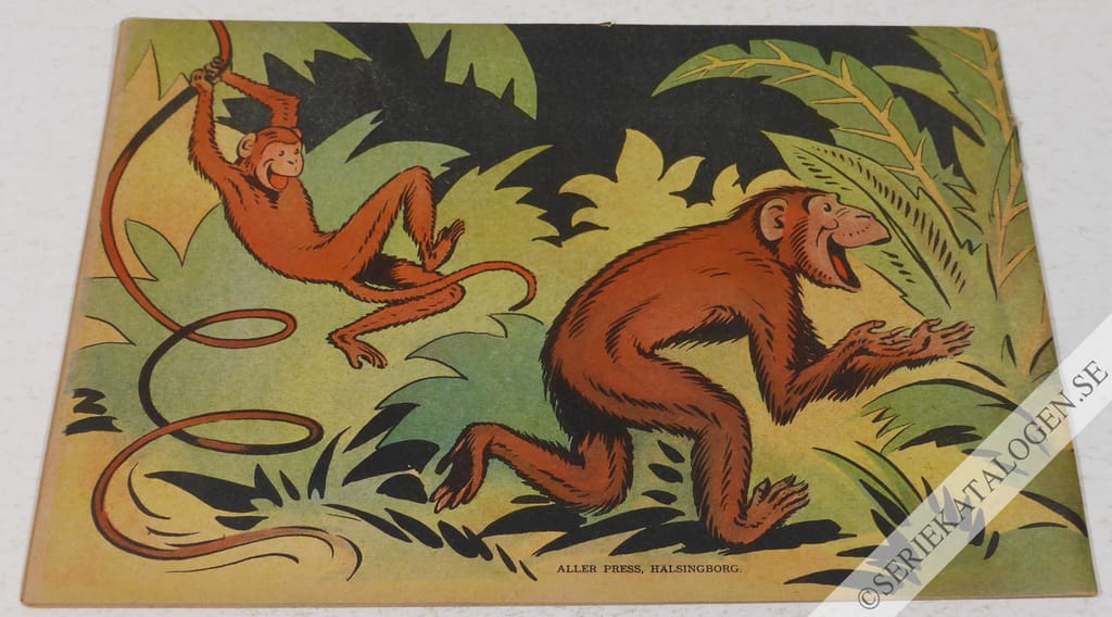 Baksida på Nalle och Lisa på äventyr i djurens värld (1955)