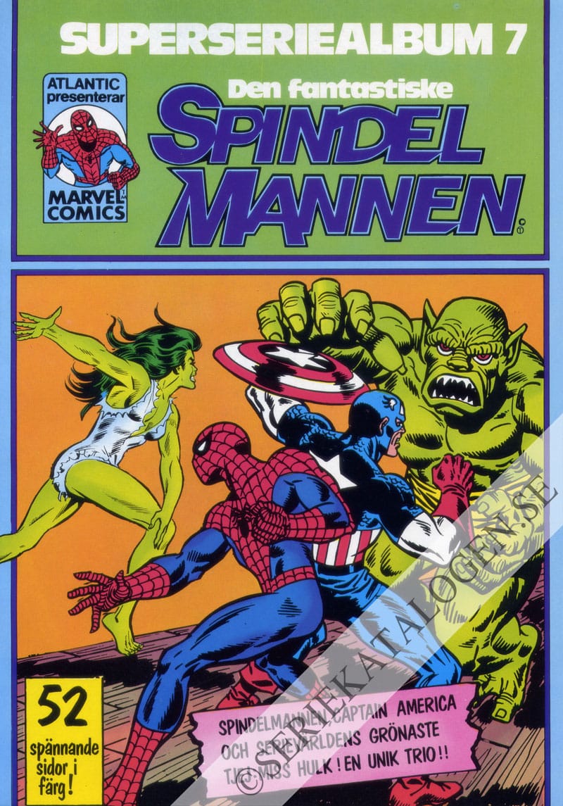 Framsida på Den fantastiske Spindelmannen Superseriealbum7 (1982)