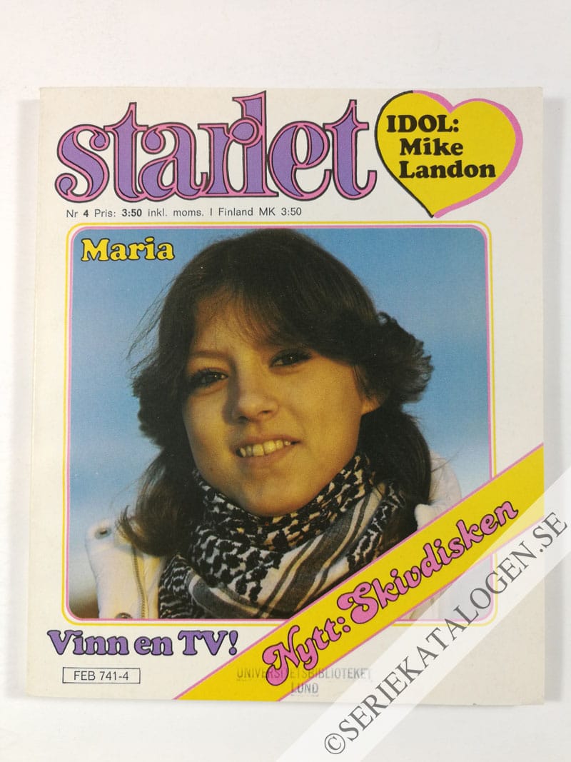 Framsida på Starlet #4 (1980)