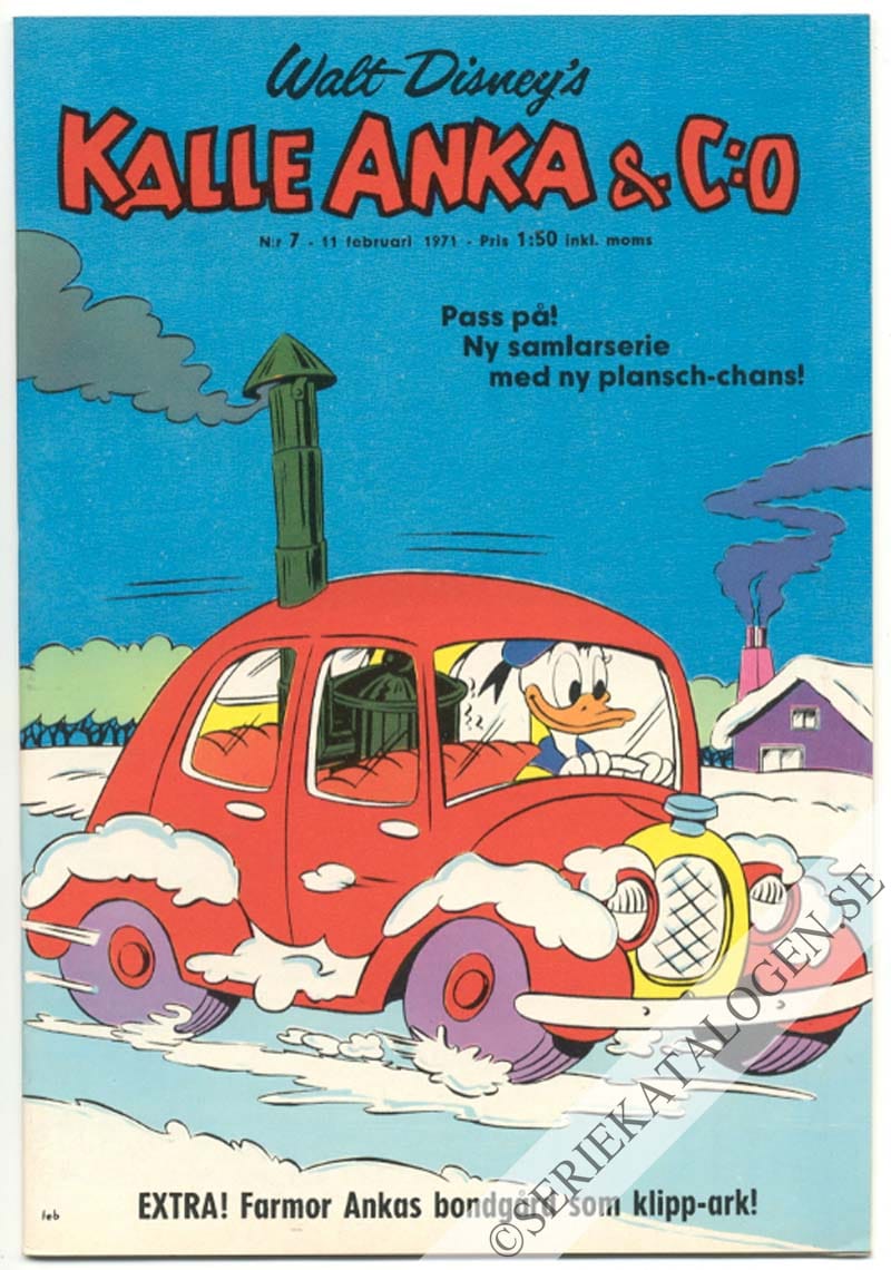 Framsida på Kalle Anka & C:o #7 (1971)