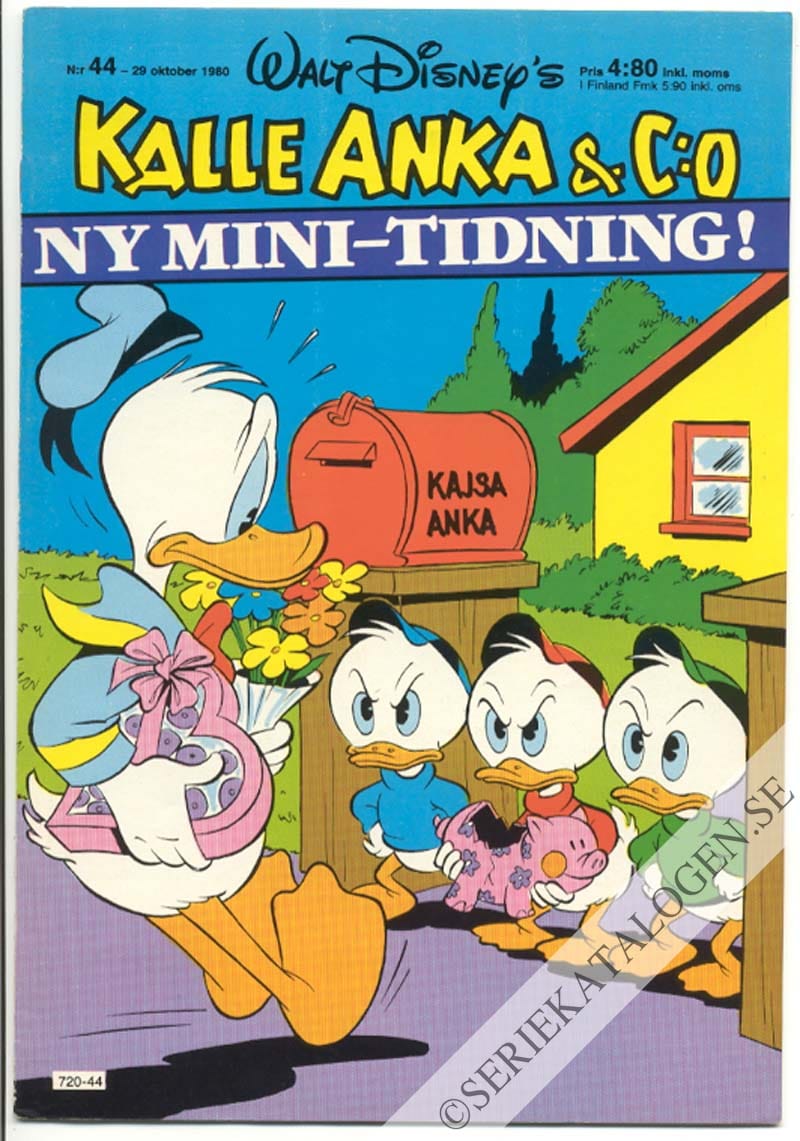 Framsida på Kalle Anka & C:o #44 (1980)