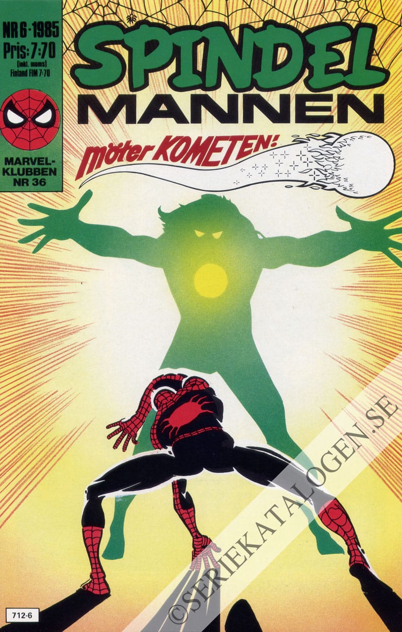 Framsida på Spindelmannen #6 (1985)
