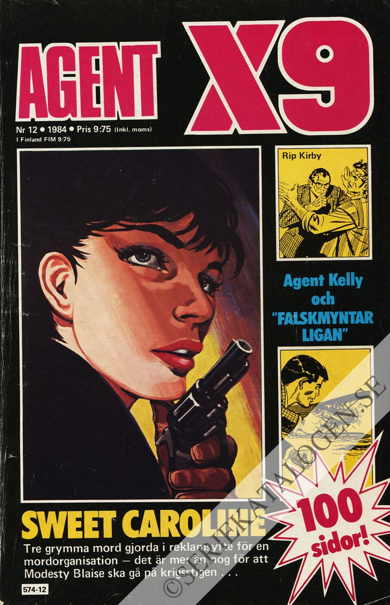 Framsida på Agent X9 #12 (1984)