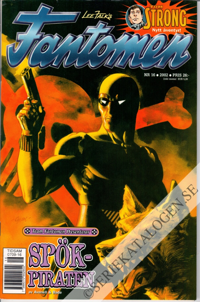 Framsida på Fantomen #16 (2002)