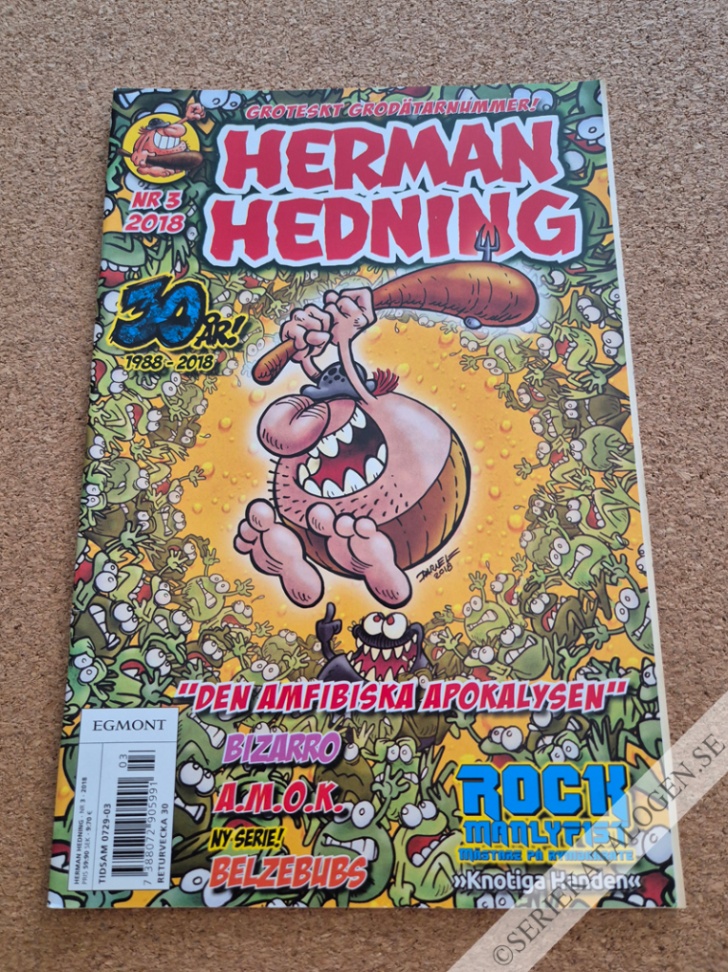 Framsida på Herman Hedning #3 (2018)