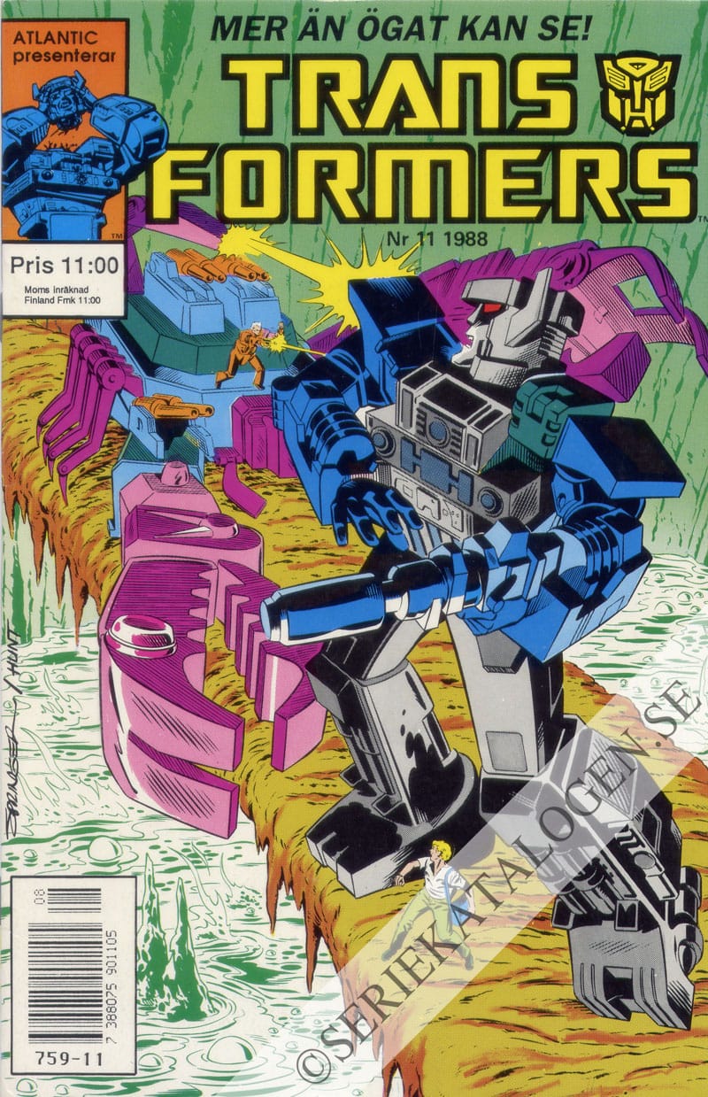 Framsida på Transformers #11 (1988)